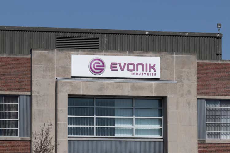 Evonik Industries Tippecanoe Laboratories manufacturing facility. Evonik produces specialty chemical and animal health products.