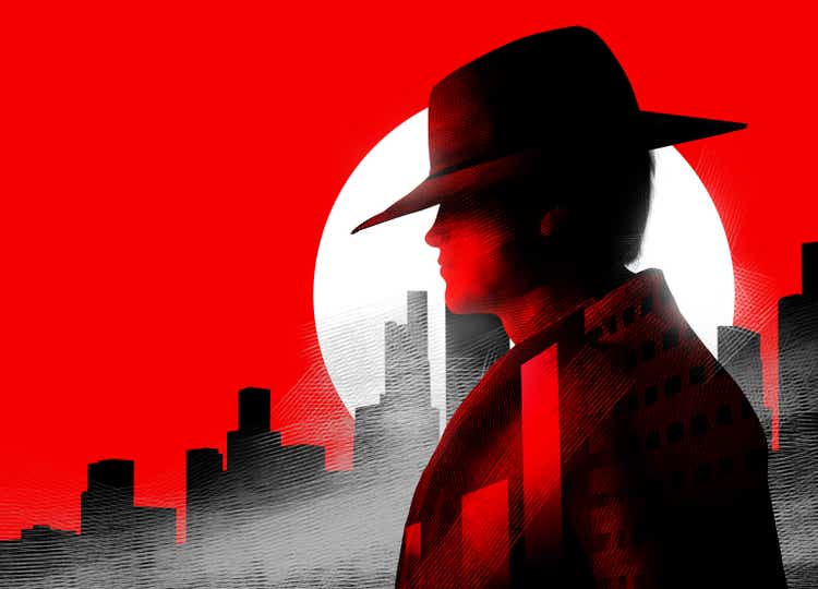 3d rendered illustration of detective man in hat.