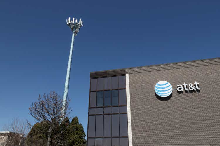 AT&T Labs location with cell tower. AT&T Labs is the research and development division of AT&T.