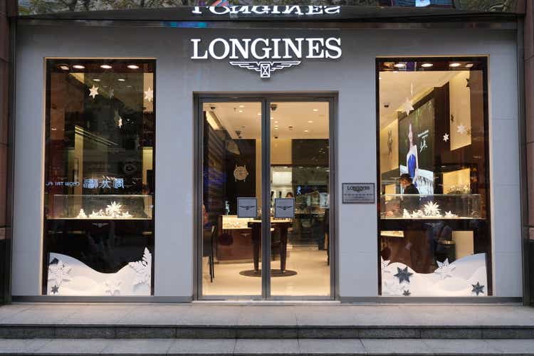 Longines watch store facade exterior