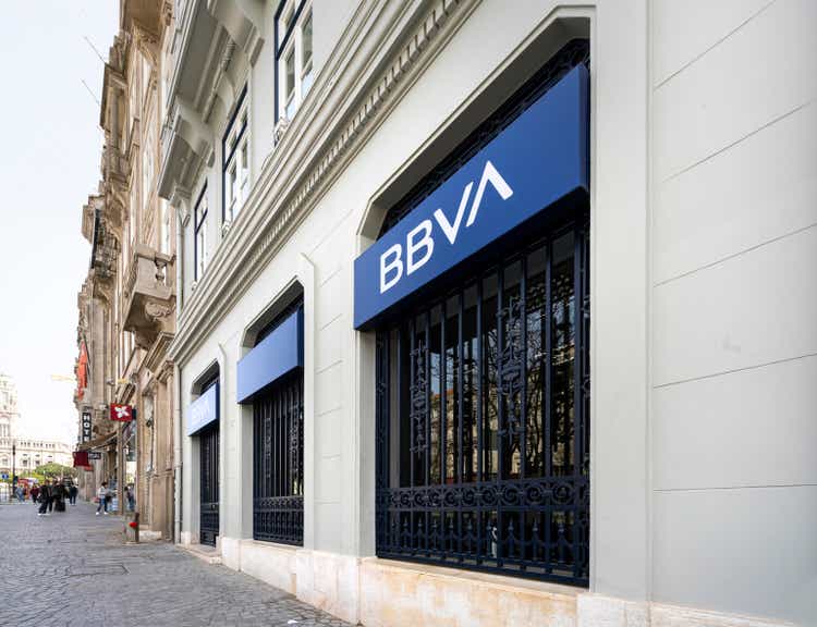 BBVA Bank branch in Porto, Portugal