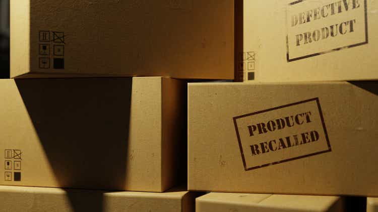 PRODUCT RECALLED, DEFECTIVE PRODUCT Stamped Cardboard Boxes, Soft Lighting