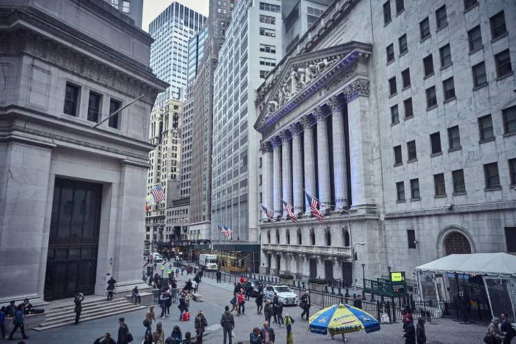 The New York Stock Market and Exchange building