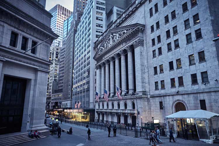 The New York Stock Market and Exchange building