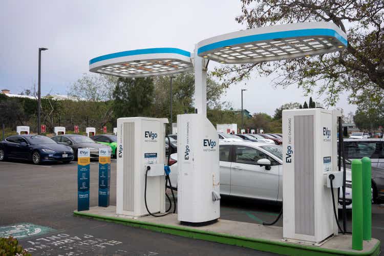 EVgo Charging Station vs Tesla Superchargers