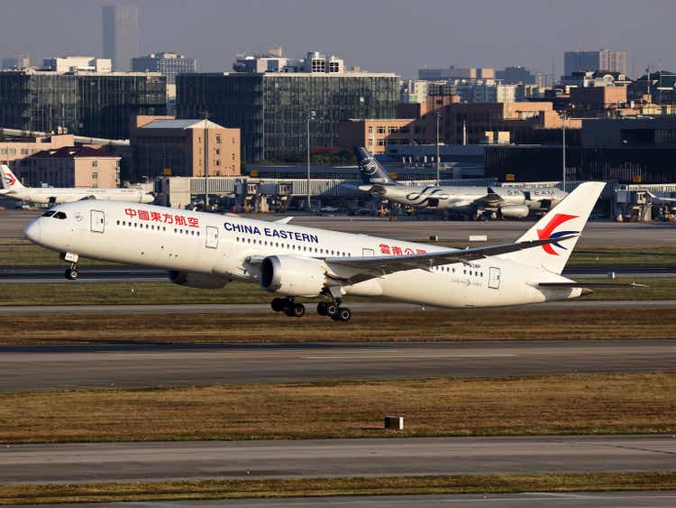 China Eastern Airlines aircraft take-off