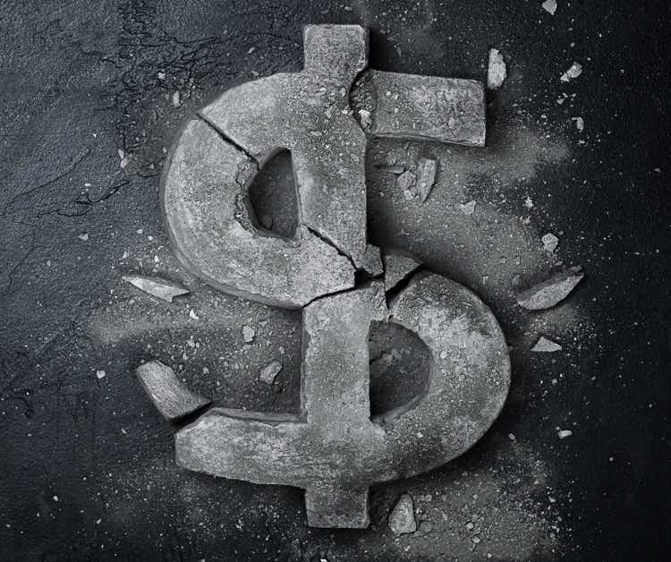 broken dollar sign