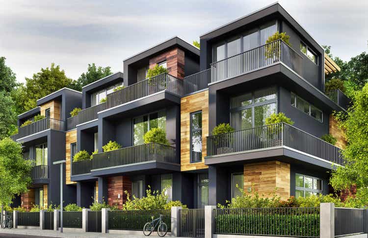 Modern townhouse design