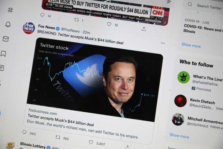 Banks investment Twitter sale to Elon Musk might lose $500M (NYSE:TWTR)
