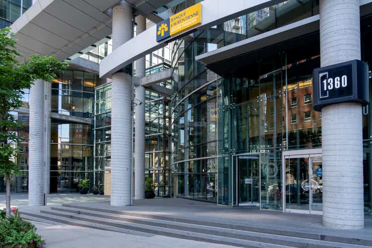 Laurentian bank headquarters in Montreal, QC, Canada.