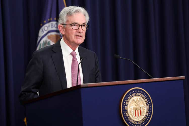 Federal Reserve Chairman Powell Holds A News Conference On Interest Rate Policy