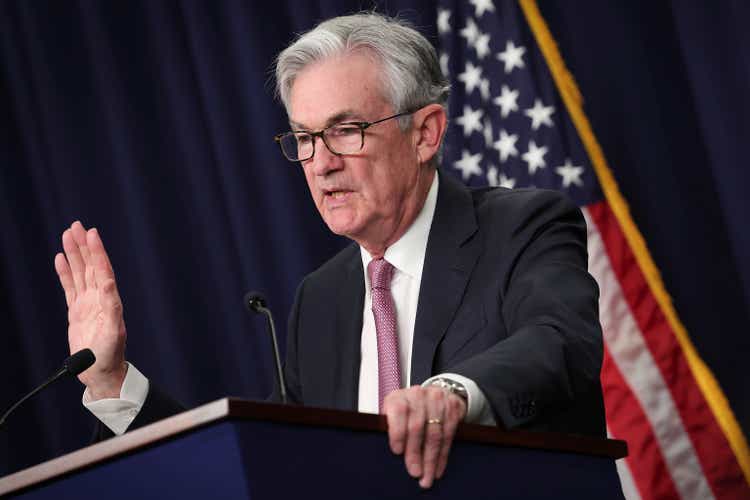 Federal Reserve Chairman Powell Holds A News Conference On Interest Rate Policy