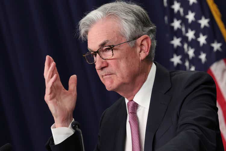 Federal Reserve Chairman Powell Holds A News Conference On Interest Rate Policy