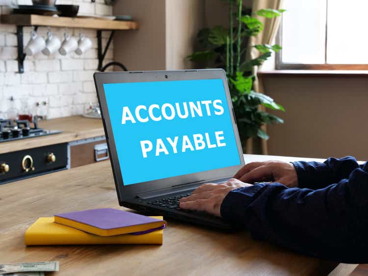Accounts payable is shown using the text