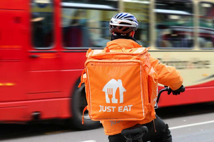 JUST EAT bicycle delivery