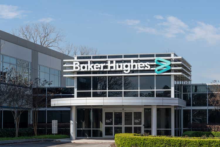 Baker Hughes office building in Houston, Texas, USA.