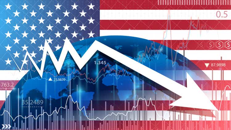 United States economic growth expected to slow down. Supply chain crisis slows economic growth.