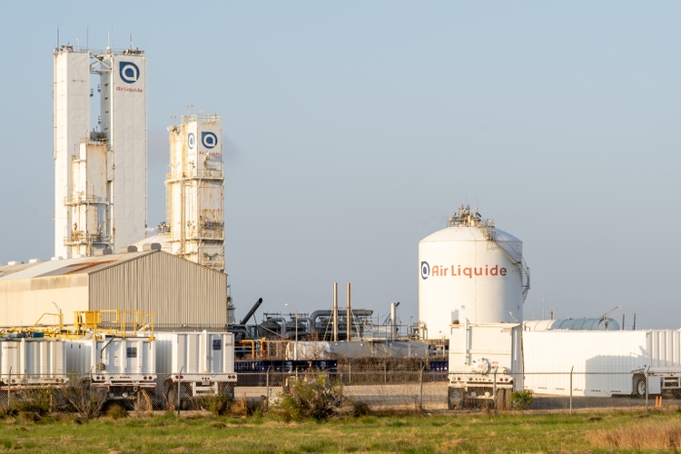 Air Liquide America Corporation facility in Freeport, TX, USA.