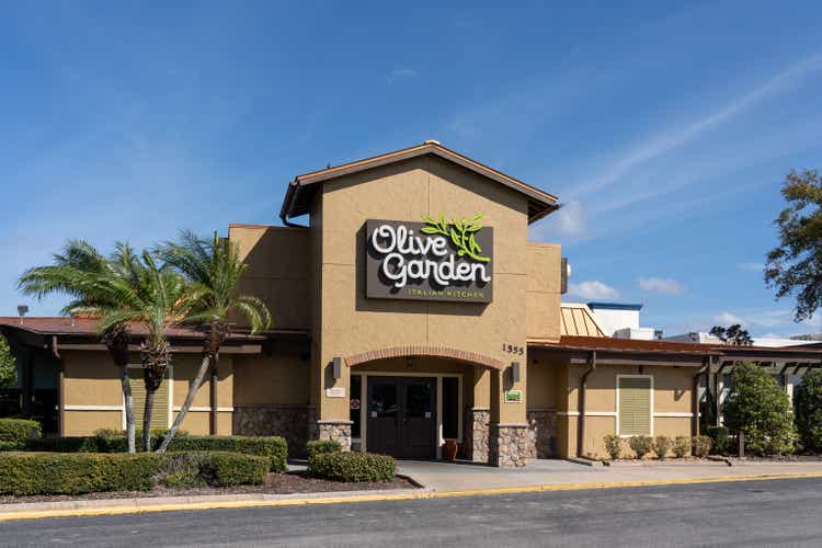 An Olive Garden restaurant in Orlando, FL, USA.