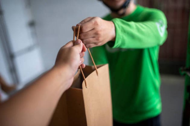 Food Delivery Rider Delivers food