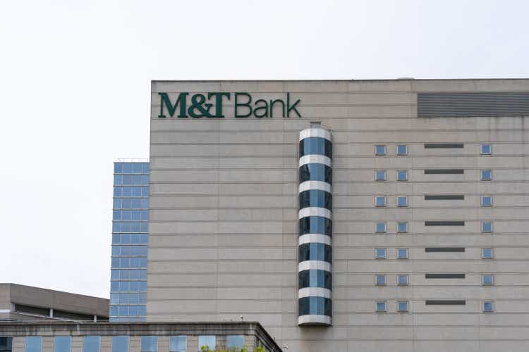 Buffalo, NY, USA - May 23, 2022: M & T Bank headquarters in Buffalo, NY, USA.