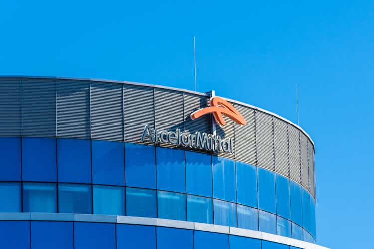 Headquarters of ArcelorMittal, world"s largest steel producing corporation, based in Luxembourg City