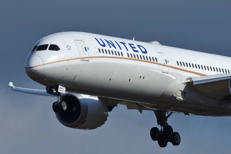 United Airlines Boeing B787-10 Dreamliner (N16008) passenger plane.