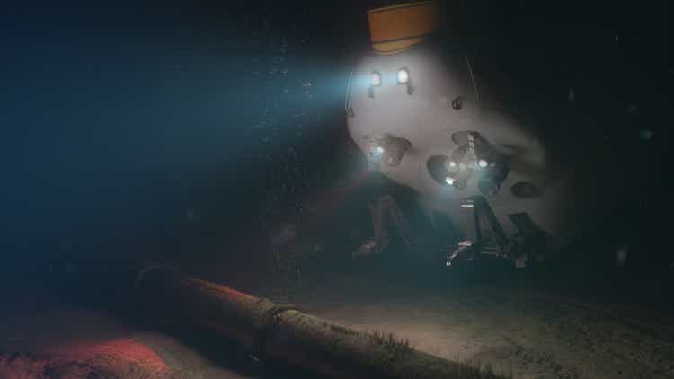 Deep Sea Pipeline Inspection, 3D Rendered