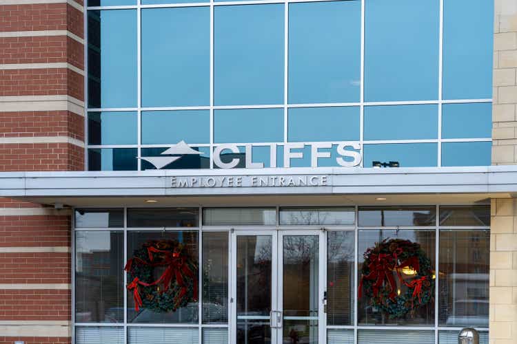 The entrance to Cliffs headquarters in West Chester, Ohio, USA.