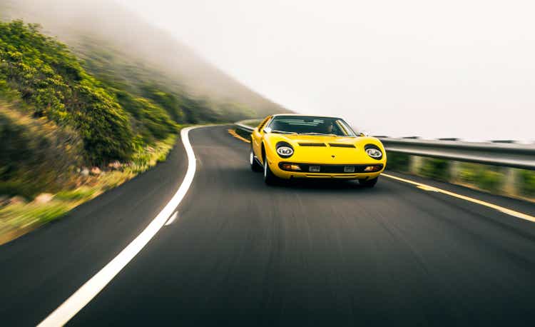 Yellow Lamborghini Miura