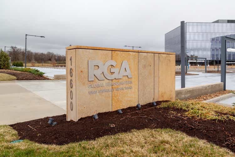 RGA (Reinsurance Group of America) Global Headquarters in Saint Louis, MO, USA.