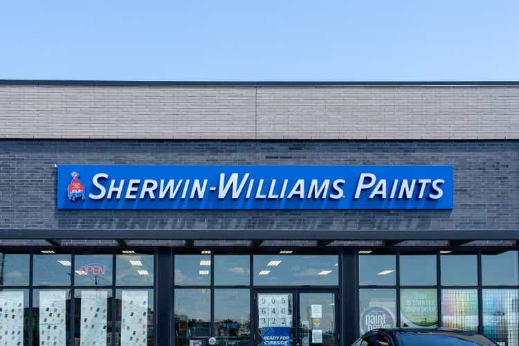 A Sherwin-Williams Paint Store in Whitchurch-Stouffville, On, Canada