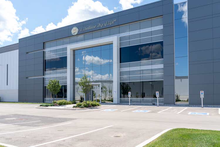 Hain Celestial Canada office building in Mississauga, On, Canada.