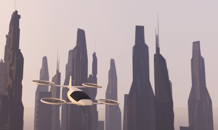 Evtol flying in the city