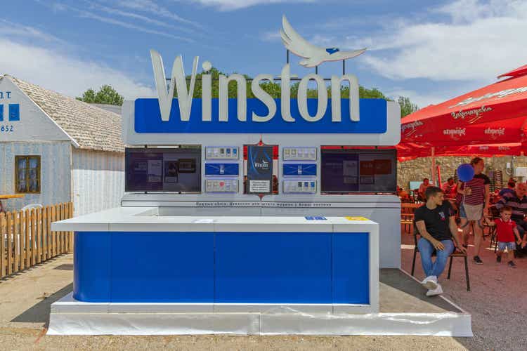 Winston Cigarettes Kiosk