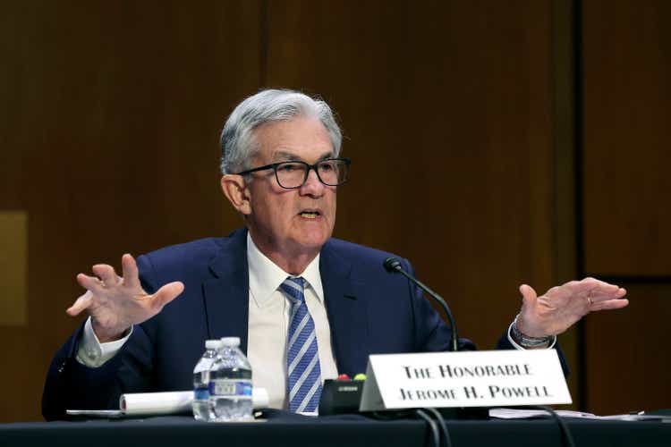 Fed Chair Jerome Powell Delivers Semiannual Monetary Report At Senate Hearing