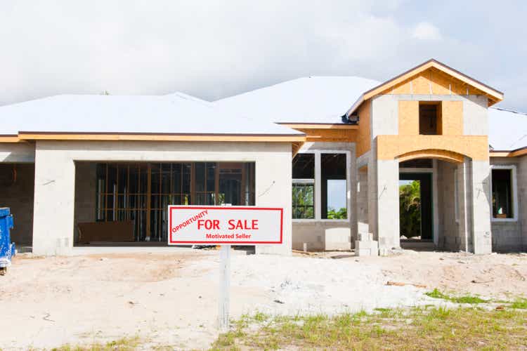 Unfinished family home for sale