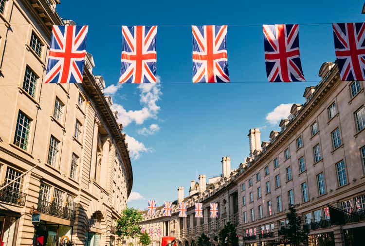 Low angle view of Regent street