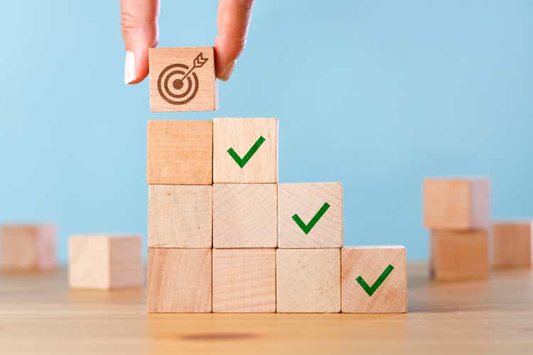 Business development strategy, advancement and goal concept
