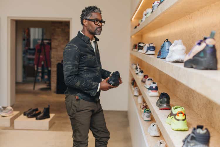 Black male shopping