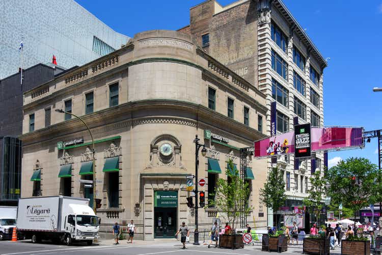 TD Canada Trust on Saint-Catherine Street in Montreal