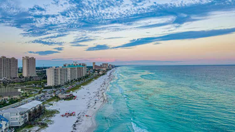 Destin and Miramar Beaches Florida 2022 Drone Aerial Gulf Coast