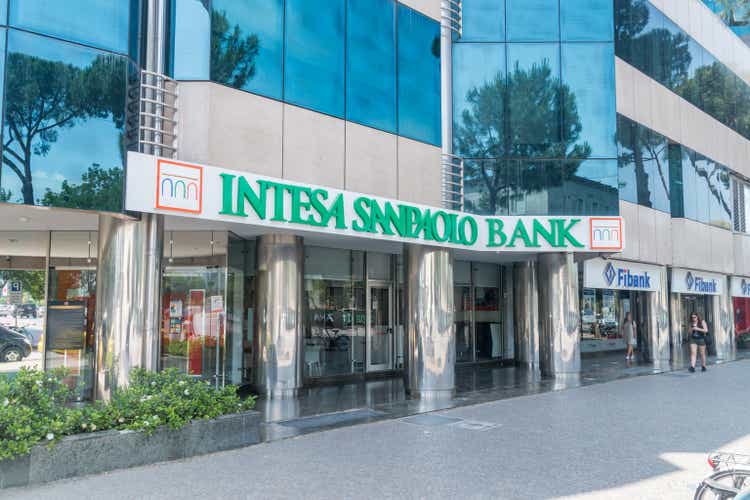 Intesa Sanpaolo Bank office in Albania.