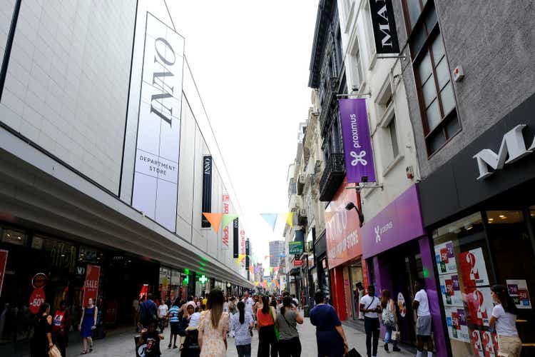 summer sales in Brussels, Belgium