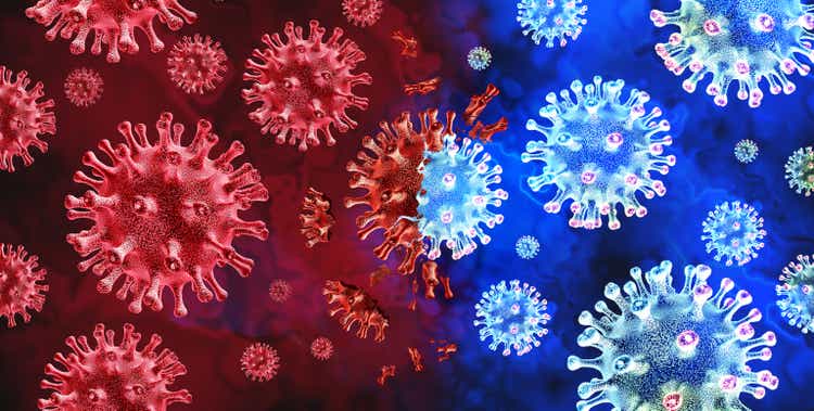 Diffusione di virus subvarianti