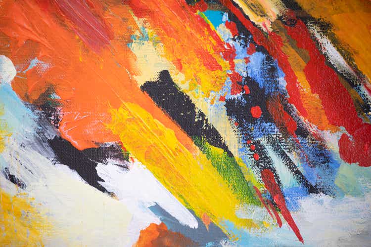 Abstract colorful background with bold colors.