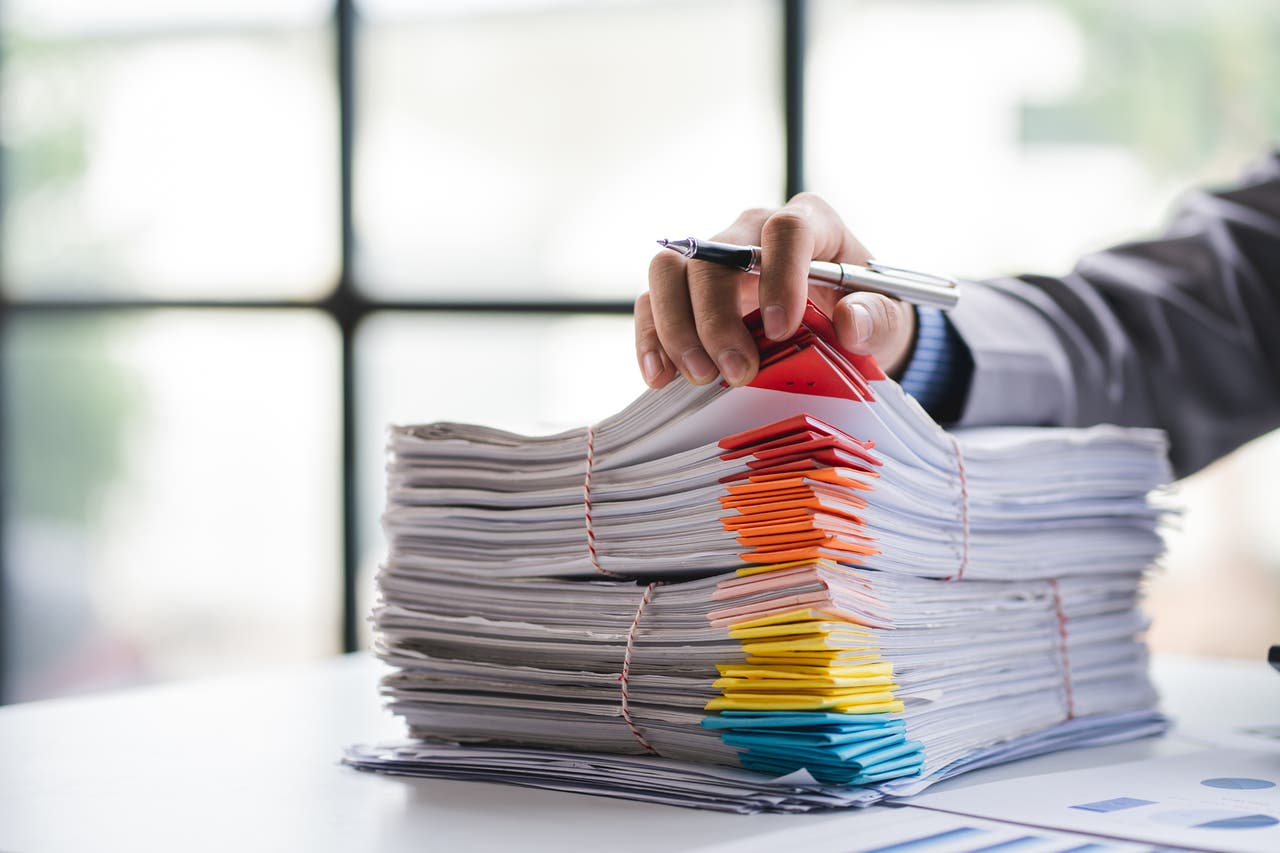 Tax item. Document Review. Document processing. Intelligent document processing.