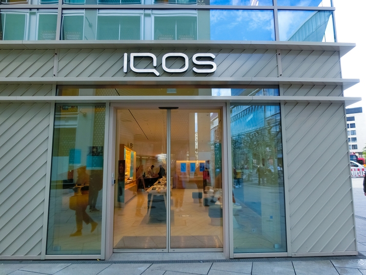 IQOS store in Frankfurt am Main, Germany.