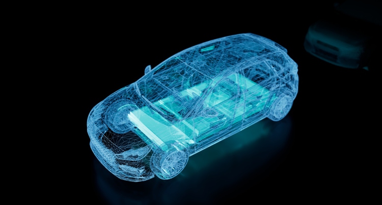 Solid State Battery for EV Electric Vehicle, new research and development batteries with solid electrolyte energy storage for automotive car industry