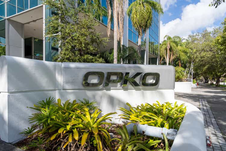 OPKO Health headquarters building in Miami, FL, USA.